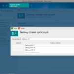 konfiguracja zestawów działań cyklicznych