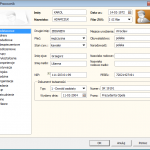 dane pracownika w ewidencji osobowej