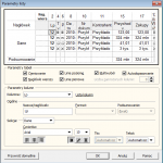 konfiguracja parametrów listy