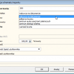 pozycja schematu importu