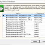 procesy realizowane w biurze
